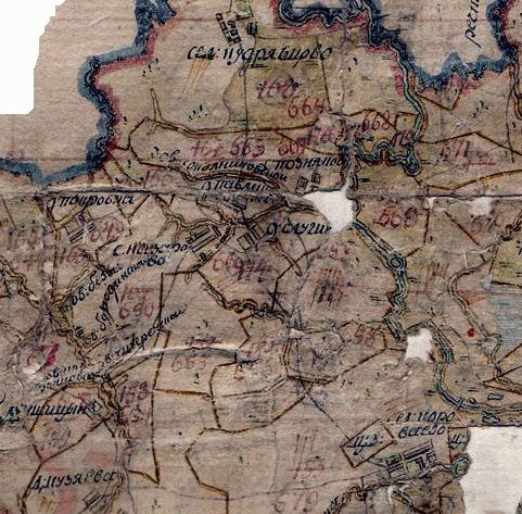 Планы генерального межевания Покровский  уезд скачать 2 версты старинные карты
