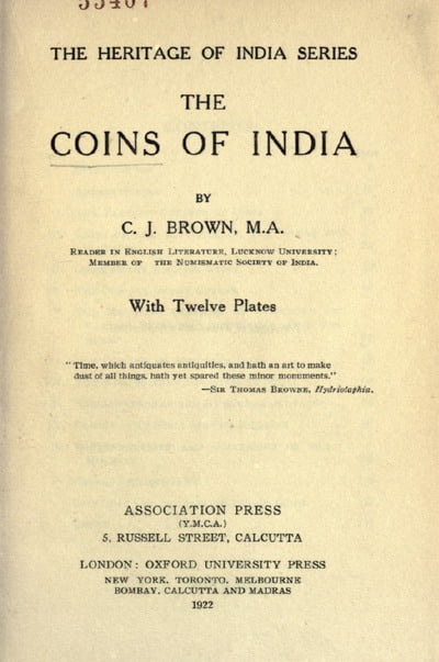 Brown C.J. - The Coins of India